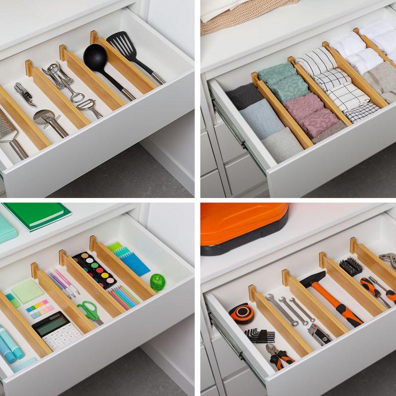 2.68" H x 2.56" W x 22" D Multi-Purpose Drawer Organizer