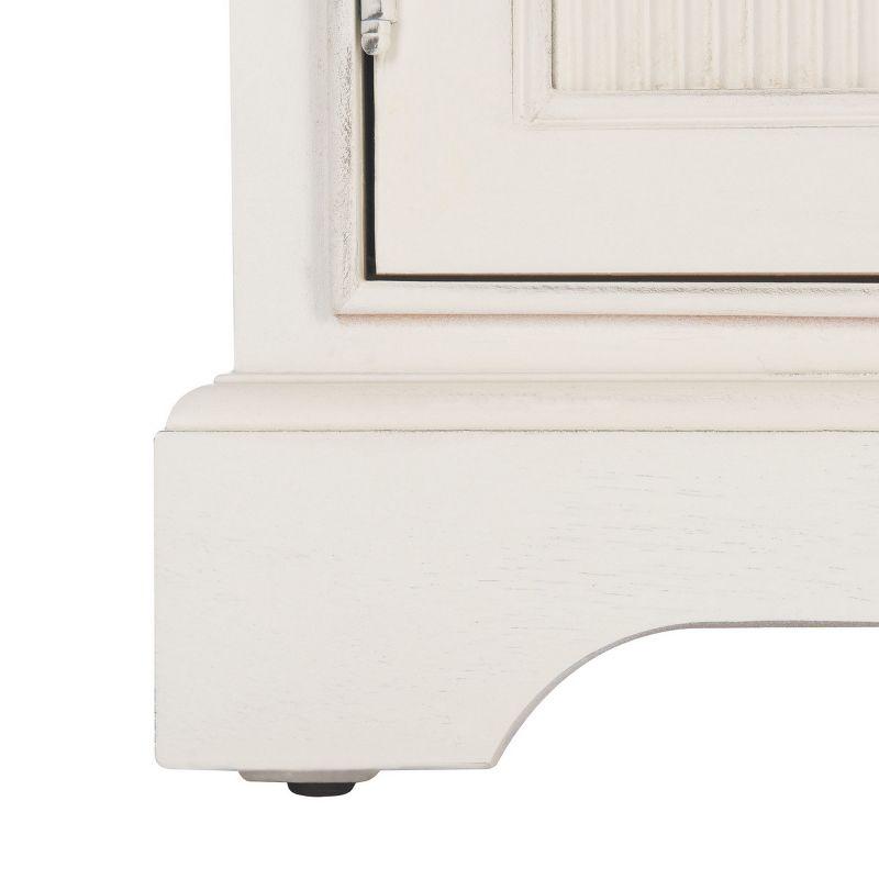 Adiland 2 Door & 3 Drawers Console Table - Distressed White - Safavieh