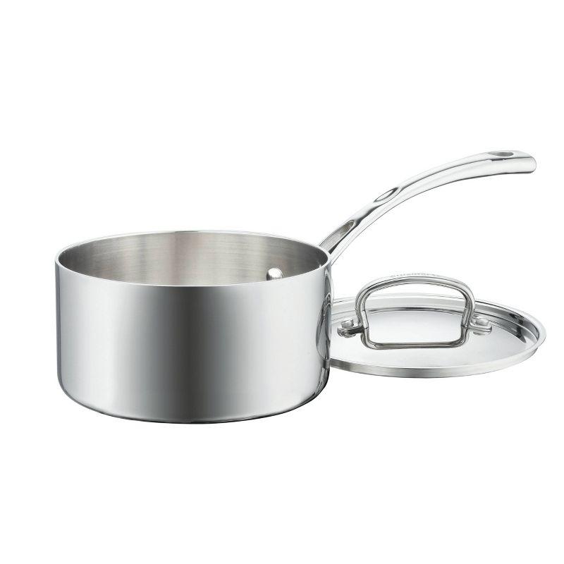 Cuisinart French Classic 13pc Stainless Steel Tri-Ply Cookware Set - FCT-13: Kitchen Pan Set, Gas & Electric Compatible
