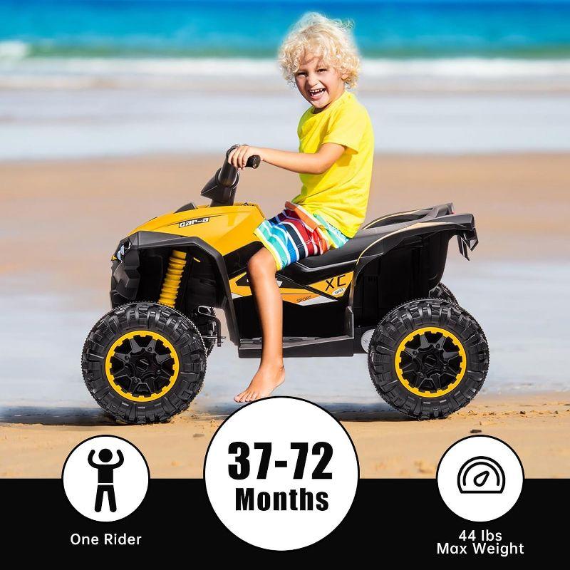 Hetoy 12V Battery Powered Electric Four-Wheeler With Music