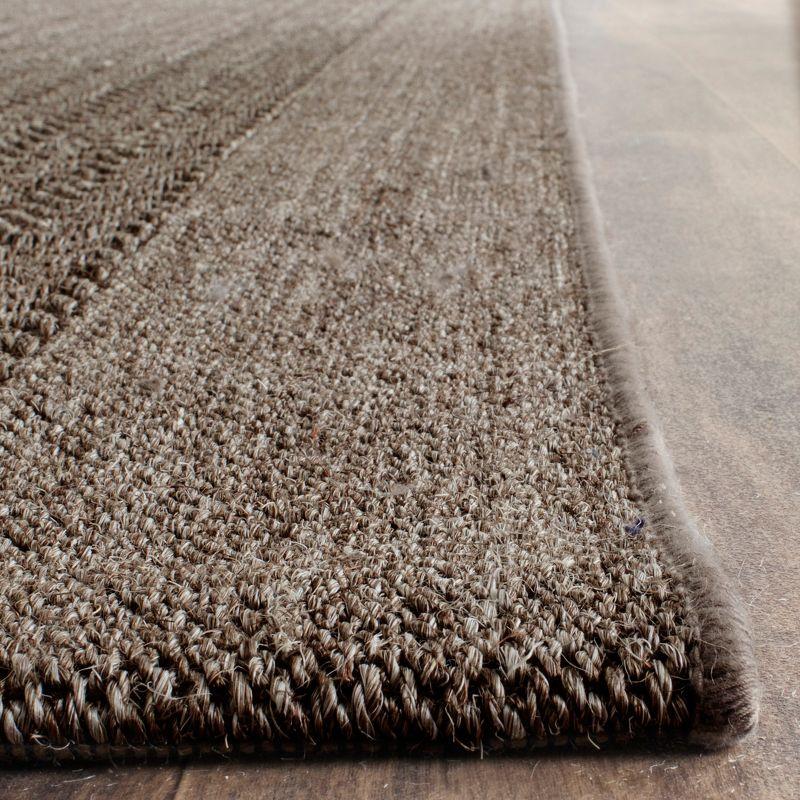 Gray Geometric Sisal 2' x 3' Area Rug