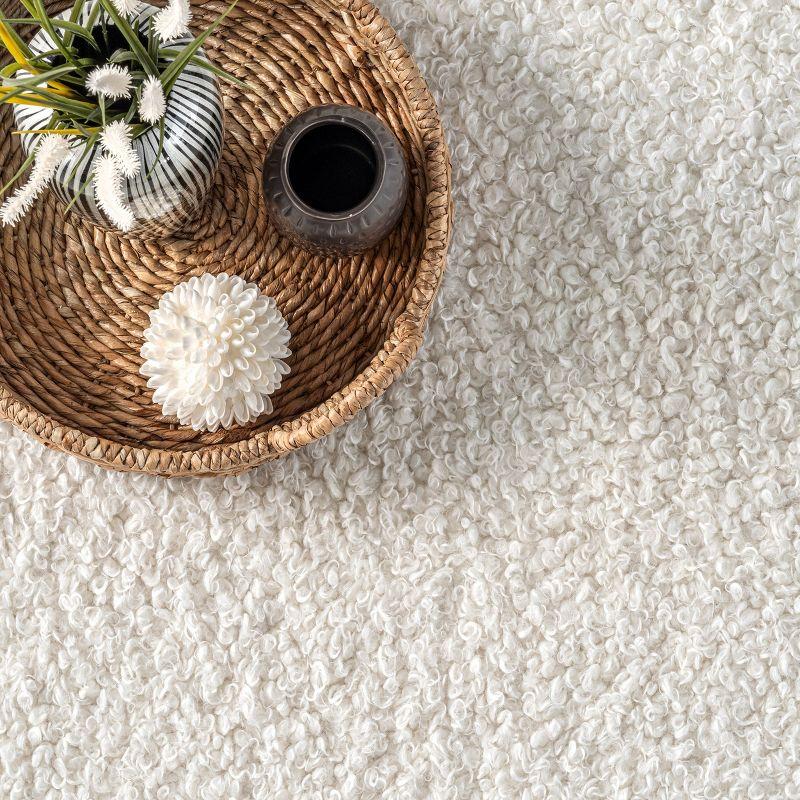 Nuloom Marlow Machine Washable Soft Shaggy Faux Sheepskin Indoor Area Rug