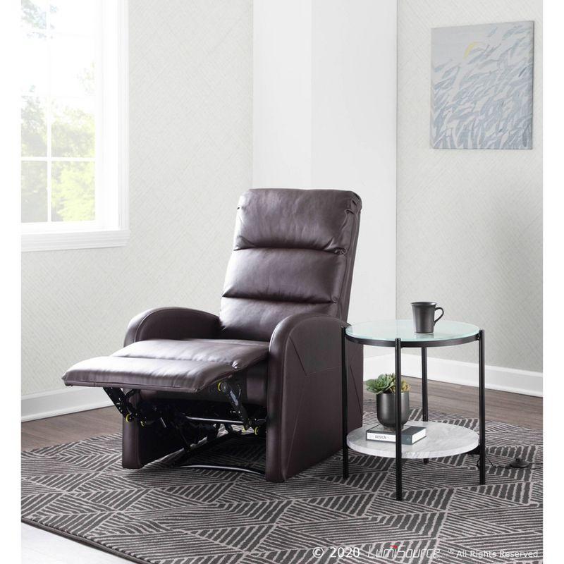 Dormi Contemporary Upholstered Recliner Chair - LumiSource