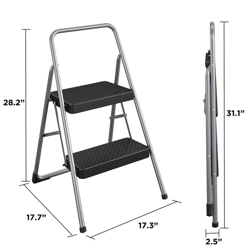 COSCO 2-Step Household Folding Steel Step Stool