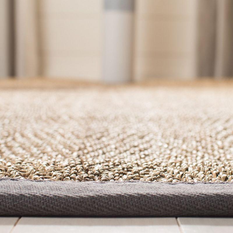 Natural Fiber NF115 Power Loomed Indoor Area Rug - Natural/Dark Grey - 5'x8' - Safavieh
