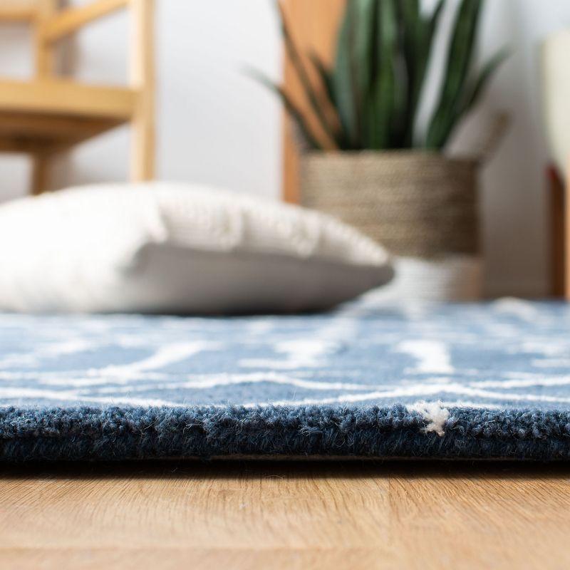Himalaya HIM903 Handmade Area Rug - 9'x12' - Navy/Ivory - Safavieh