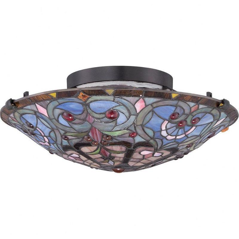 Quoizel Lighting Carroll 2 - Light Flush Mount in  Vintage Bronze