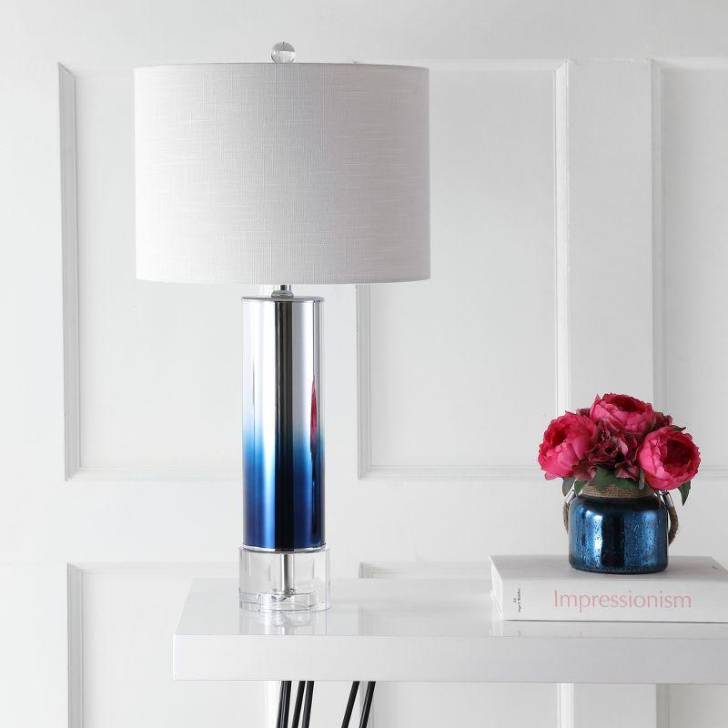 JONATHAN Y Edward Glass/Crystal LED Table Lamp