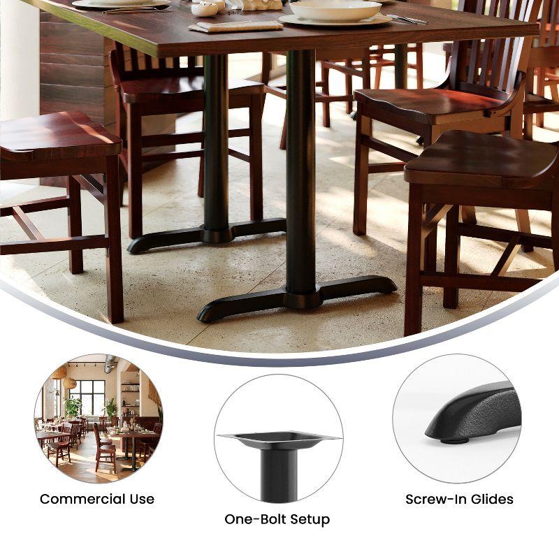 Flash Furniture Beverly 5'' x 22'' Restaurant Table T-Base with 3'' Dia. Table Height Column