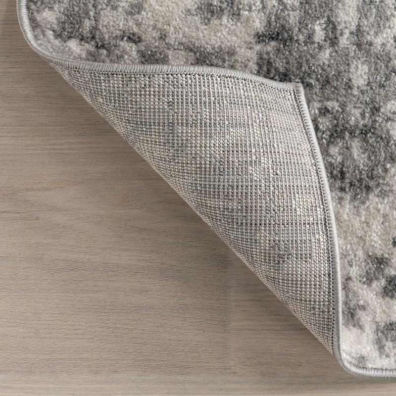 Nuloom Deedra Abstract 7x9 Indoor Area Rug for Living Room Bedroom Dining Room Kitchen, Grey/Ivory