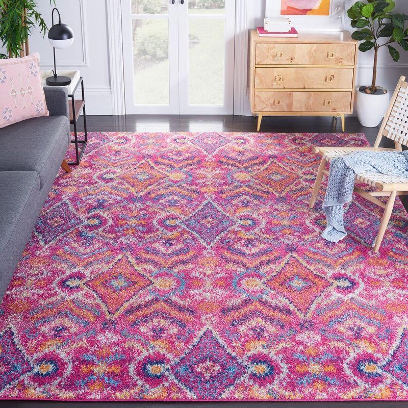 Madison MAD610 Power Loomed Indoor Area Rug - Fuchsia/Multi - 10'x14' - Safavieh.