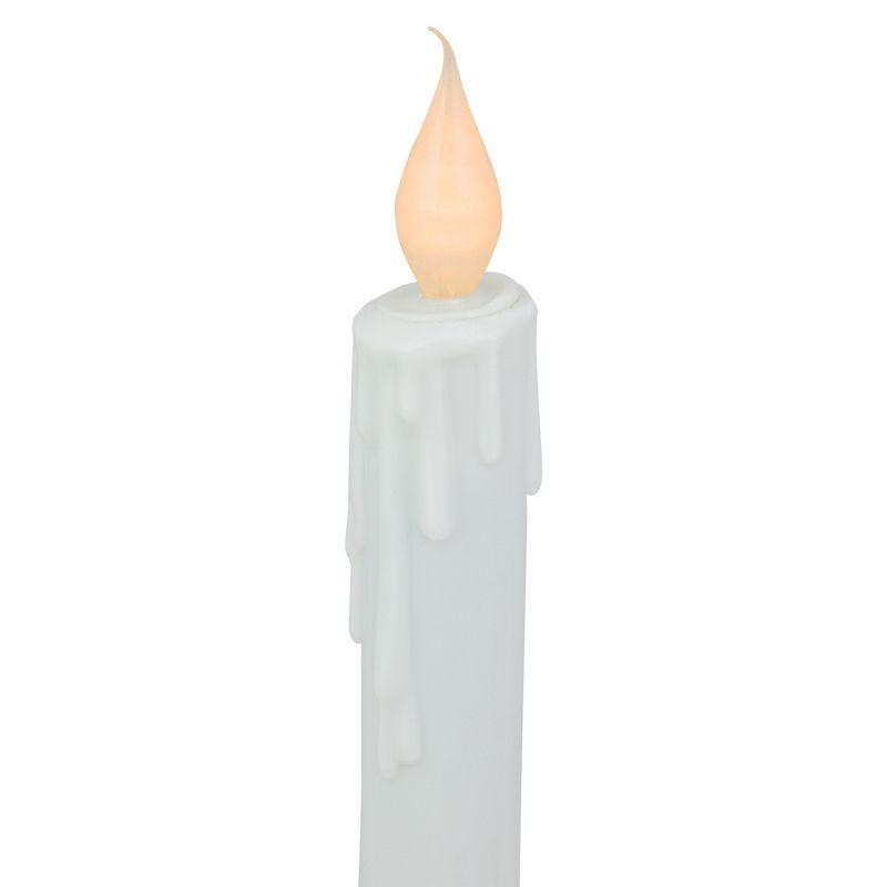 Northlight LED Lighted Window Candle with Oval Handle Base - 8"