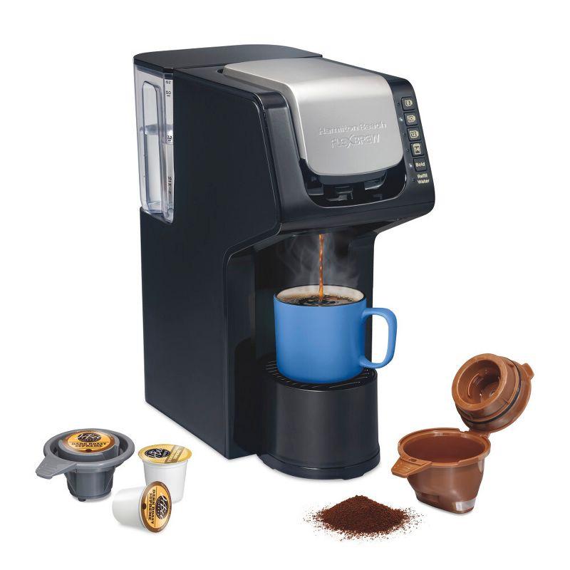 Hamilton Beach Single-Serve Coffee Maker 49901: K-Cup Compatible, 6 Cup Capacity, 1400W, Black, Electric