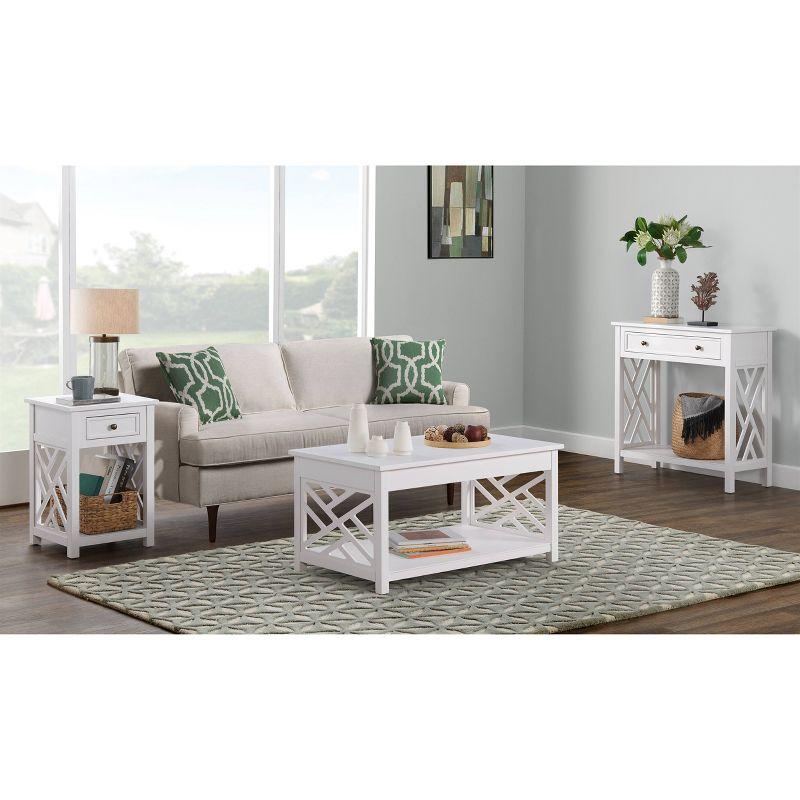 Coventry 36" Versatile White Pine Coffee and End Table Set