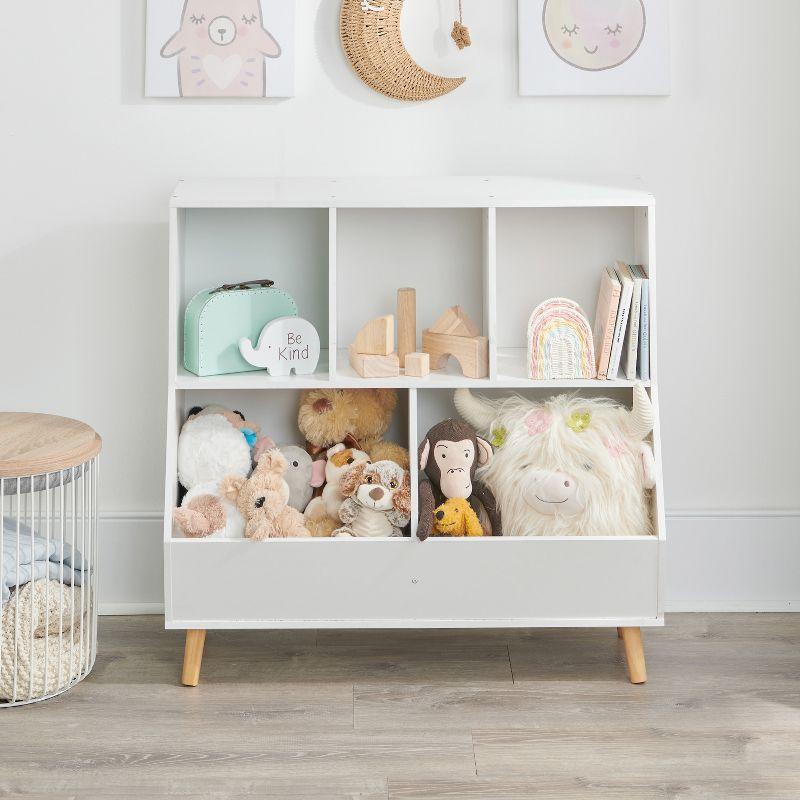 Badger Basket 5-Bin Storage Cubby With Feet