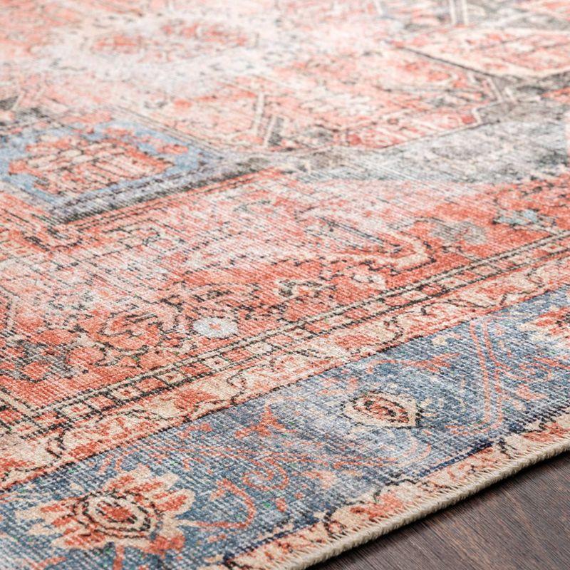 Livabliss 7'10"x10'2" Ushak Global Rugs Pink: Traditional Medallion, Stain & Fade-Resistant, Low Pile