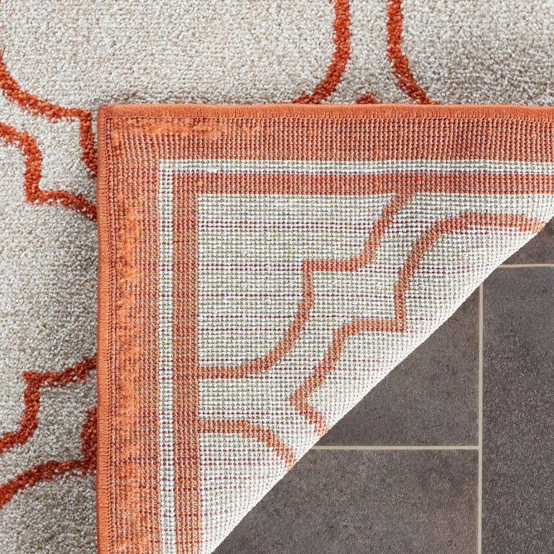 Amherst AMT412 Power Loomed Accent Rug - Ivory/Orange - 2'6"x4' - Safavieh.