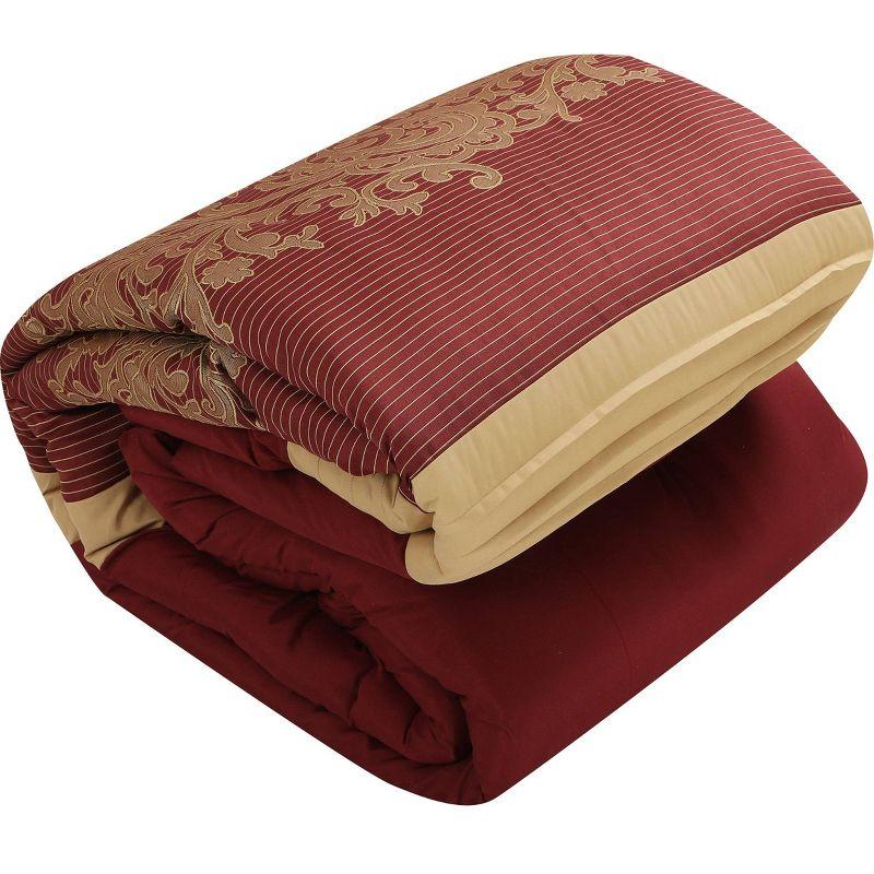 Nanshing America, Inc Margret 7 Piece Jacquard Comforter Set