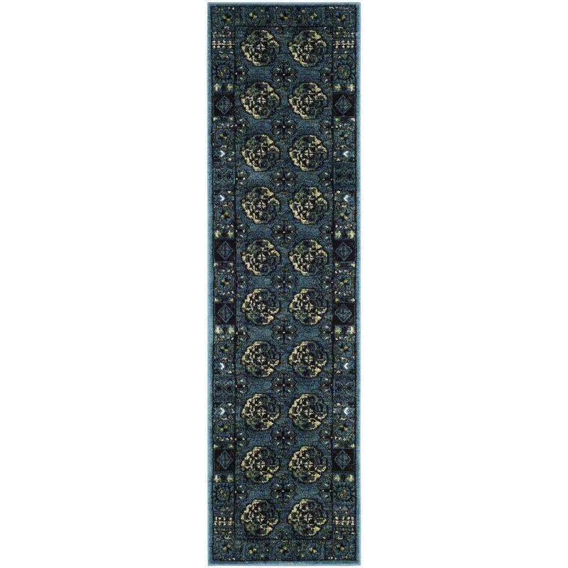Vintage Hamadan VTH212 Power Loomed Indoor Runner Rug - Blue/Multi - 2'3"x8' - Safavieh