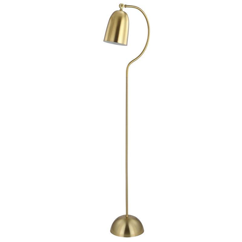 Radiant Glow Brass Gold 66.5" Contemporary Floor Lamp
