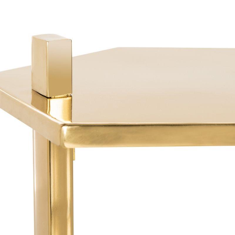 Aurea Hexagon C-Table - Gold - Safavieh.