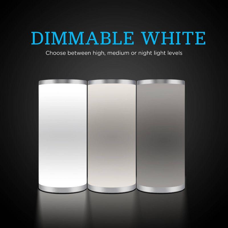 Seasons Color Fusion Lights Table Lamp Silver - Enbrighten: Touch-Controlled, USB Powered, Modern Decor