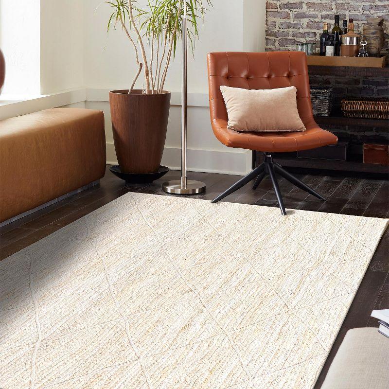 Unique Loom 8' 0 x 11' 0 Braided Jute Ivory Area Rug