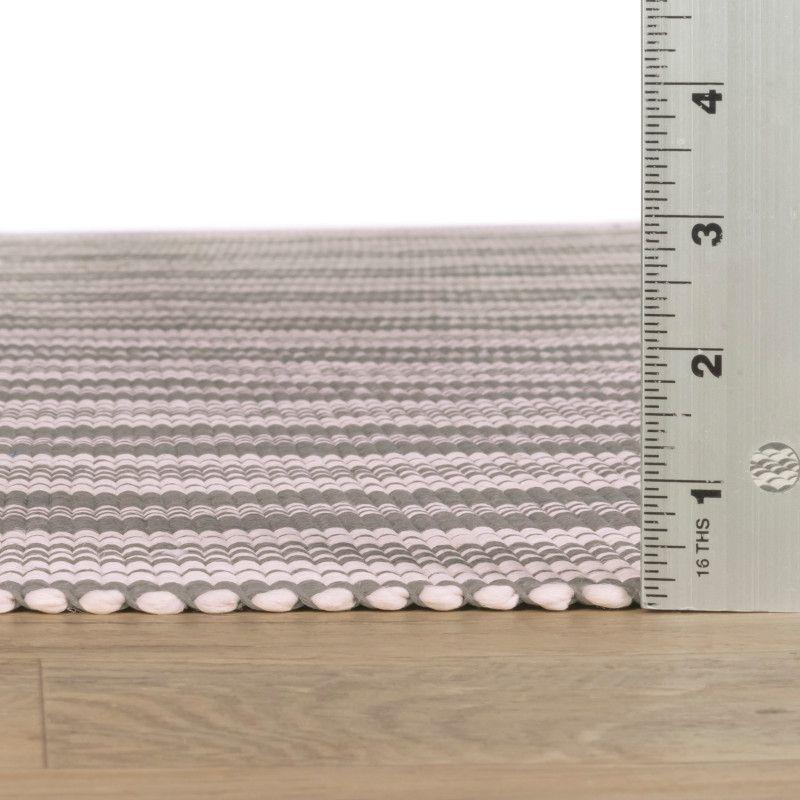 Home Conservatory Ticking Stripe Handwoven Indoor/Outdoor Area Rug