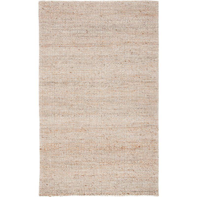 Natural Beige Hand-Tufted Wool and Synthetic Area Rug 2' x 3'