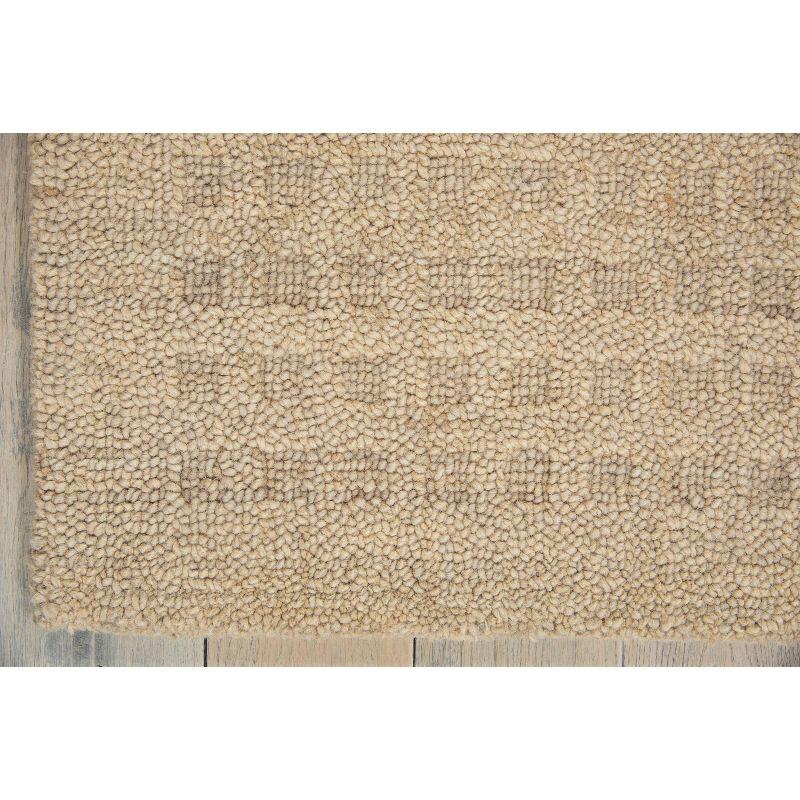 Nourison Perris Textured Indoor Area Rug Taupe 5' x 7'6"