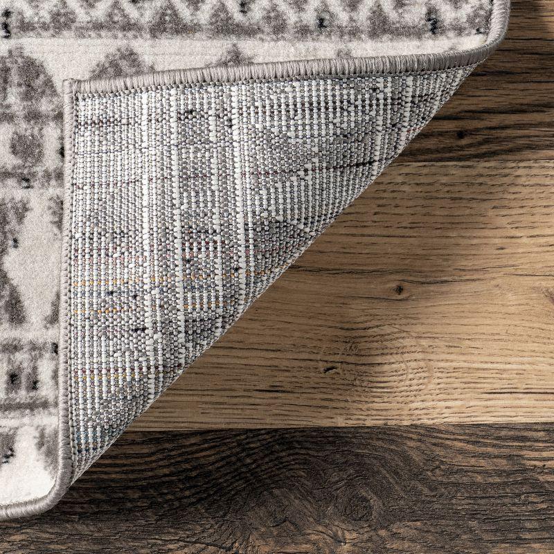 Nuloom Catherina Trellis 8x10 Indoor Area Rug for Living Room Bedroom Dining Room Kitchen, Grey/Ivory