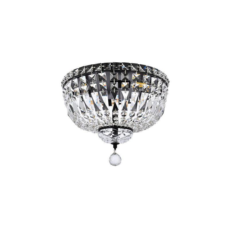 Elegant Lighting Tranquil 14 inch black flush mount