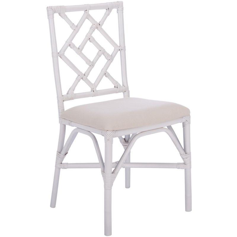 Bhumi Accent Chair W/ Cushion (Set of 2) - ACH6509 - White/White - Safavieh