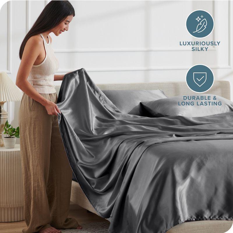 Bare Home Satin Sheet Set