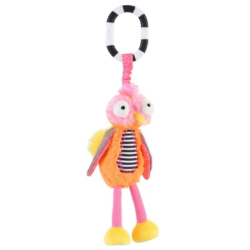 Ollie Multicolor Plush Hanging Activity Toy with Chime