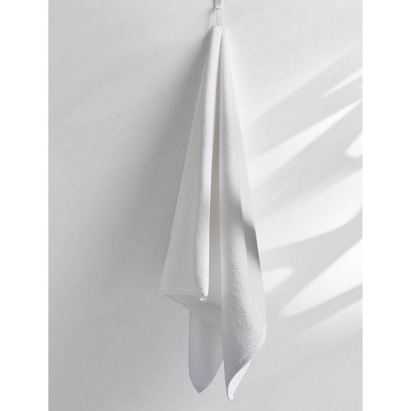 White Cotton Bamboo 6-Piece Towel Set