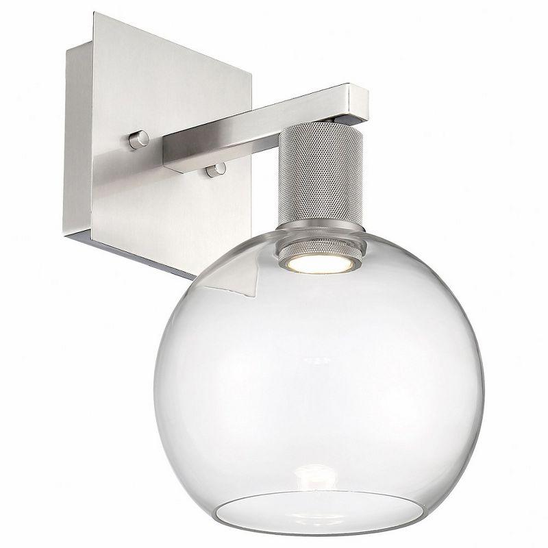 Access Lighting Port Nine 1 - Light Wall Light in  Brushed Steel