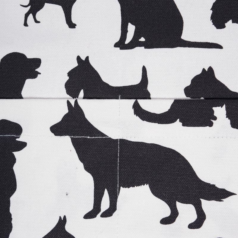 Design Imports  Dog Print Chef Apron, Black/White