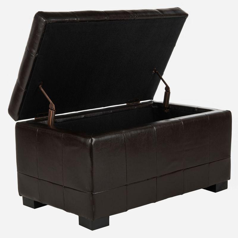 Small Manhattan Storage Bench - Brown - Safavieh