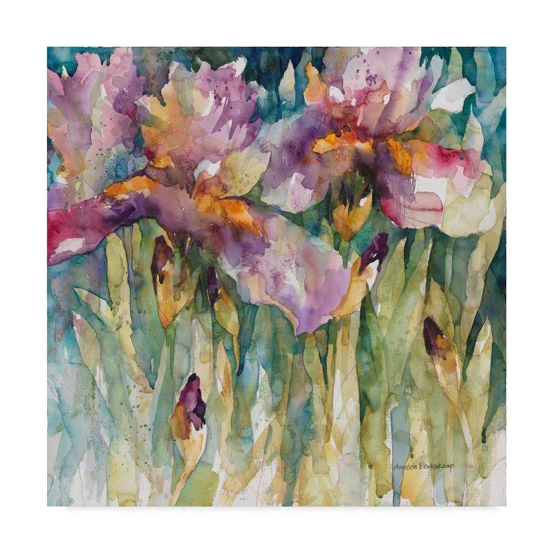 "Siberian Iris Purple" Outdoor Canvas