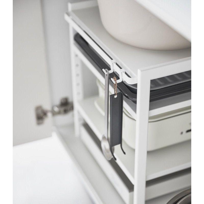 Yamazaki Home Yamazaki Home Three-Tier Cabinet Storage Rack, Steel, Adjustable