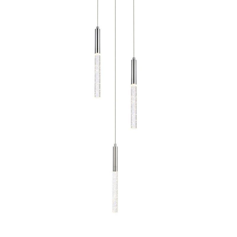 Elegant Lighting Ruelle 3 lights Chrome Pendant