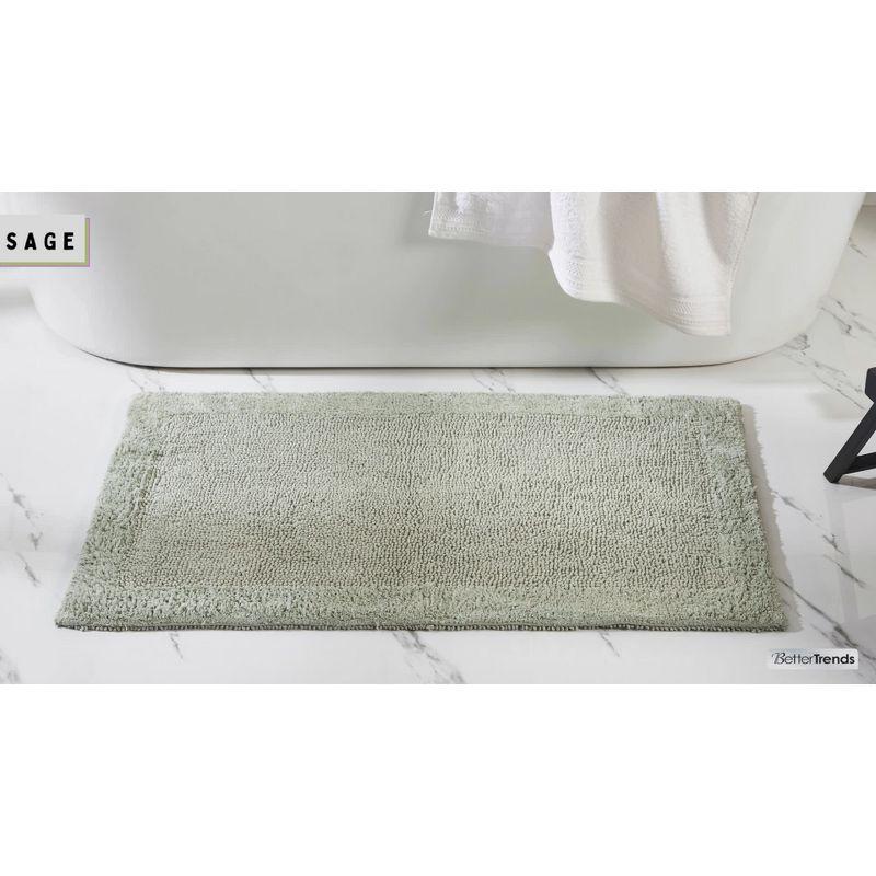 Ebern Designs Malderen 100% Cotton Tufted Machine Washable 18 x 20 Toilet Seat Lid Cover