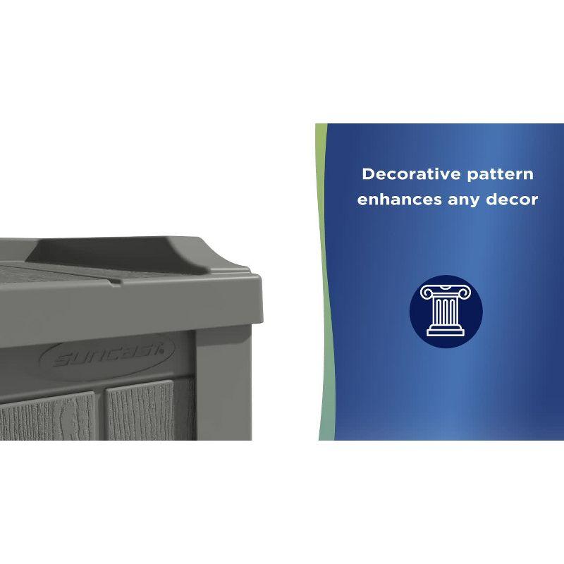 Suncast 22'' W 22 Gallons Water Resistant Resin Deck Box in Gray