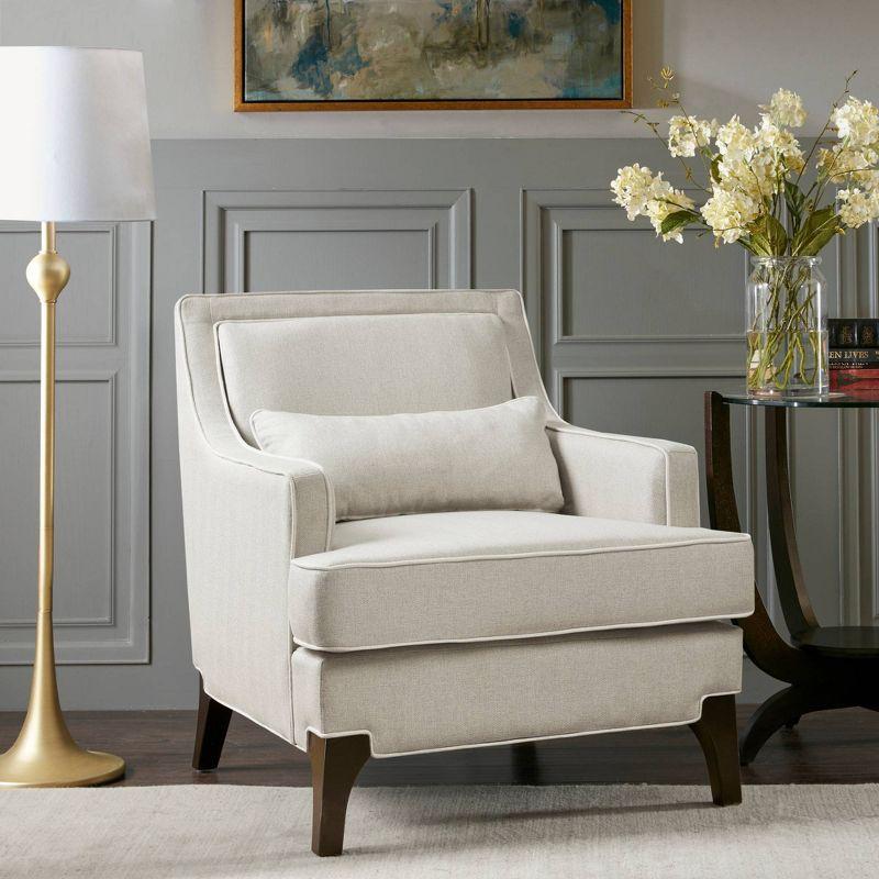 Collin Wide Armchair with Toss Pillow