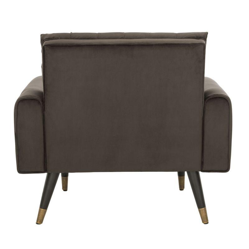 Amaris Tufted Accent Chair - ACH4503 - Shale/Black - Safavieh
