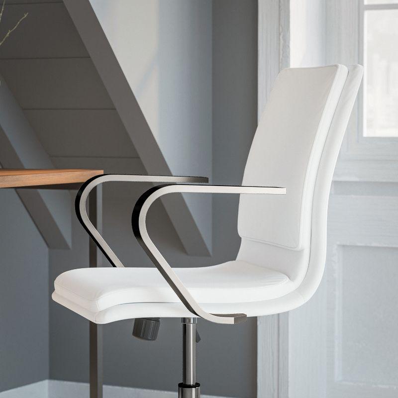 Flash Furniture Mid-Back Designer Upholstered Swivel Executive Office Chair with Armrests by Flash Furniture