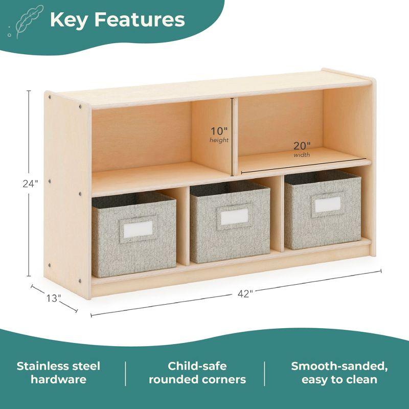Guidecraft EdQ Essentials 5-Compartment Storage