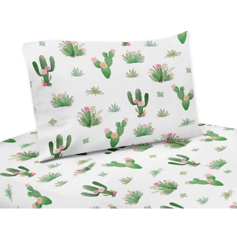 Sweet Jojo Designs Cactus Floral Sheet Set