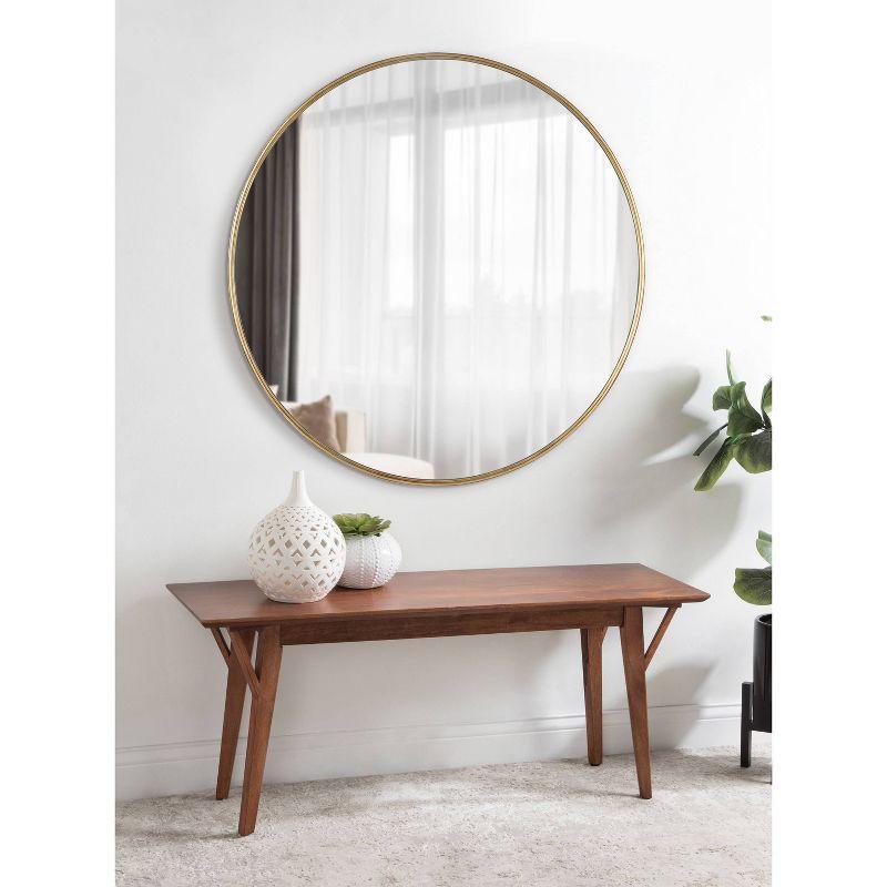 Caskill Round Framed Decorative Wall Mirror - Kate & Laurel All Things Decor